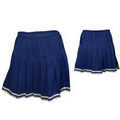 Women's Pleated Skirt with Trim